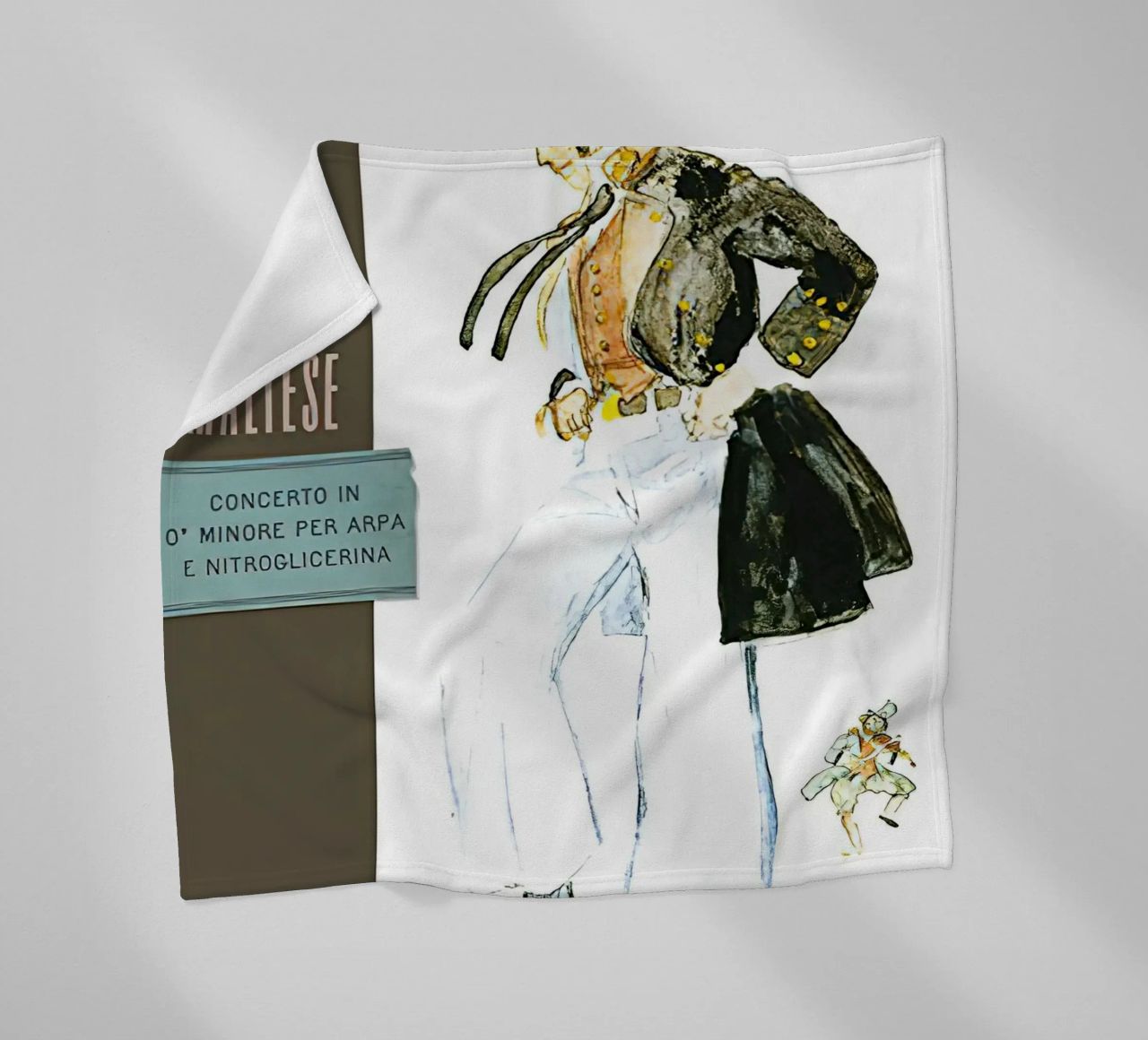 Maltese Hugo Pratt Concerto in o Minore Per Arpa coperta in pile da MIa_Dispath