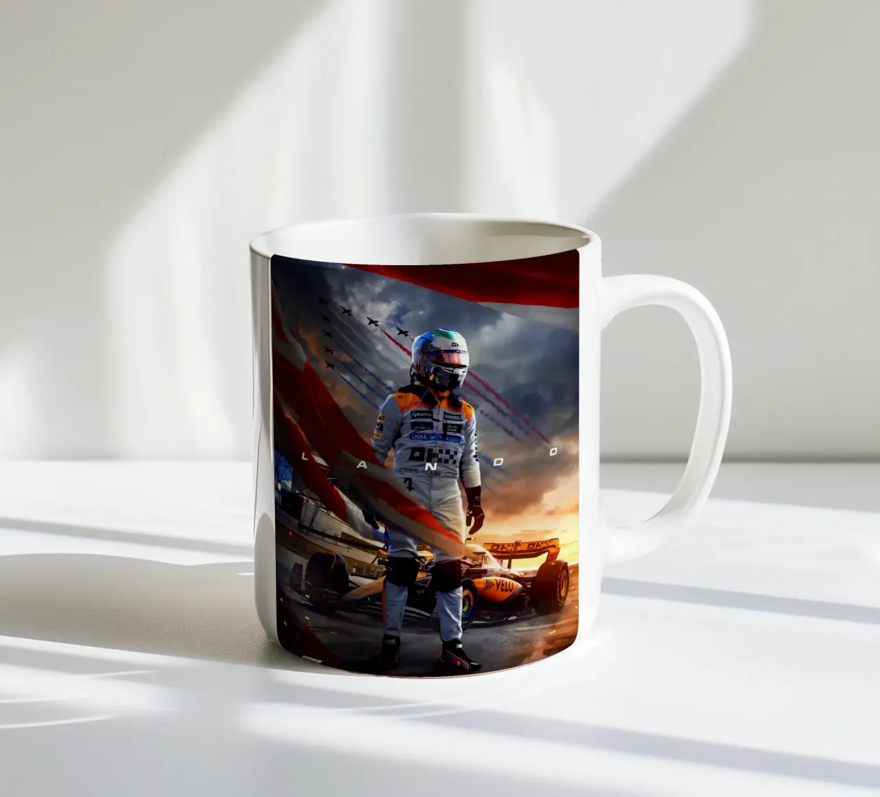 Lando Norris tazza in ceramica da Indah Creative