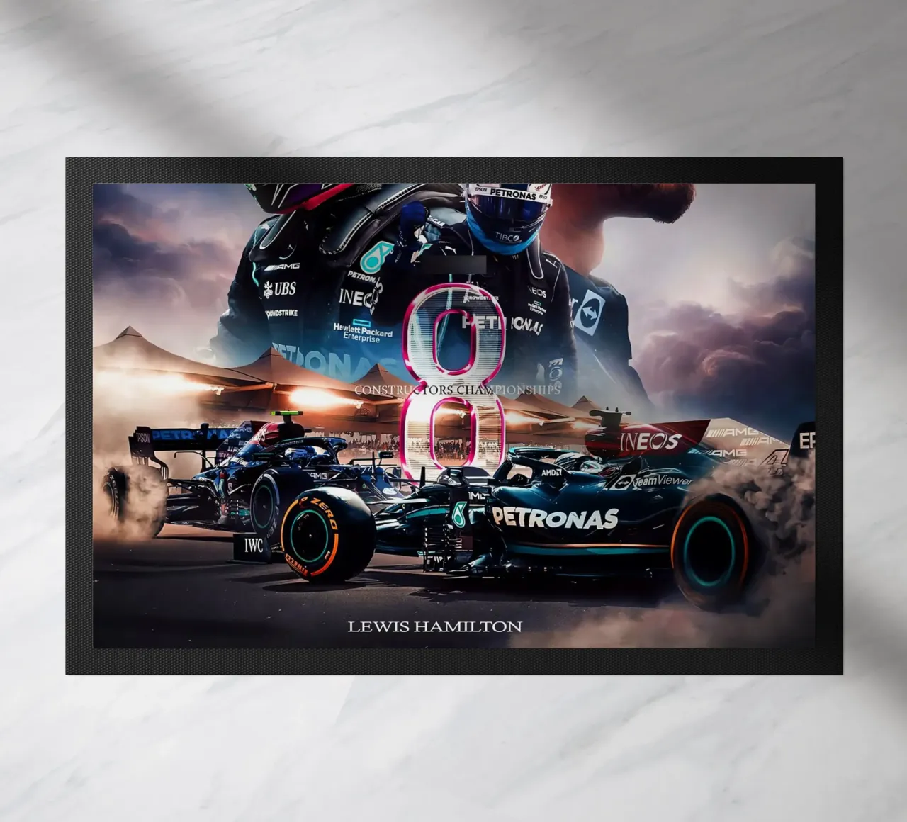 Lewis Hamilton zerbino da Indah Creative