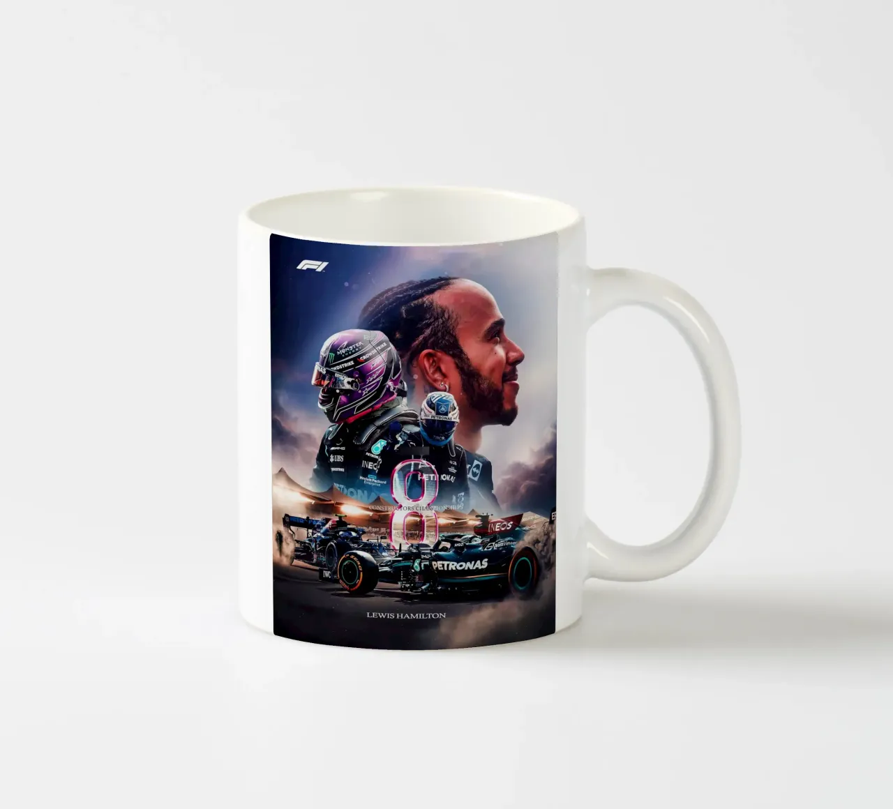 Lewis Hamilton tazza in ceramica da Indah Creative
