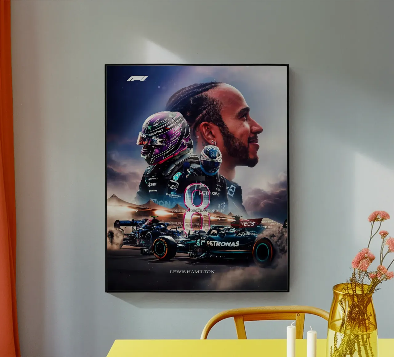 Lewis Hamilton plexiglass da Indah Creative