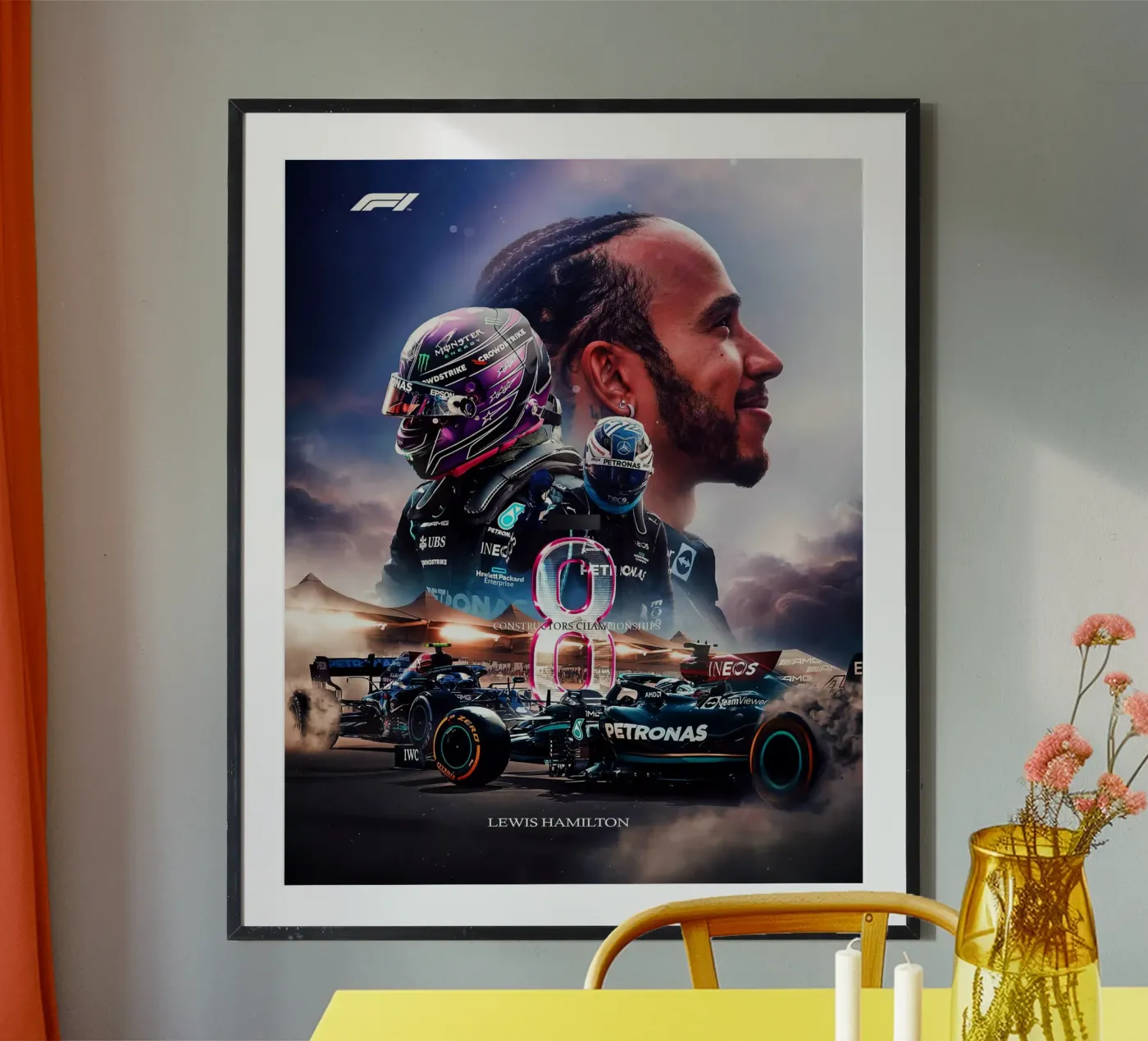 Lewis Hamilton poster da Indah Creative