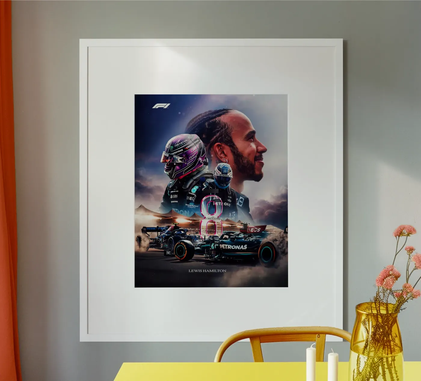 Lewis Hamilton poster da Indah Creative