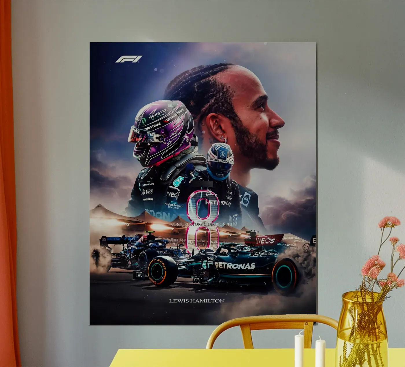 Lewis Hamilton poster da Indah Creative