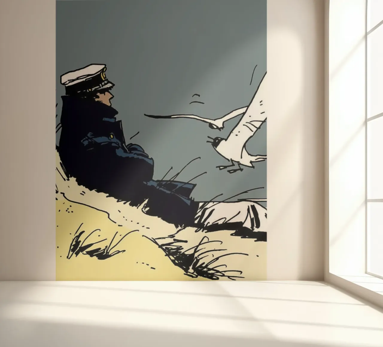 Hugo Pratt Maltese Sailor on the beach Brü photo wallpaper by MIa_Dispath