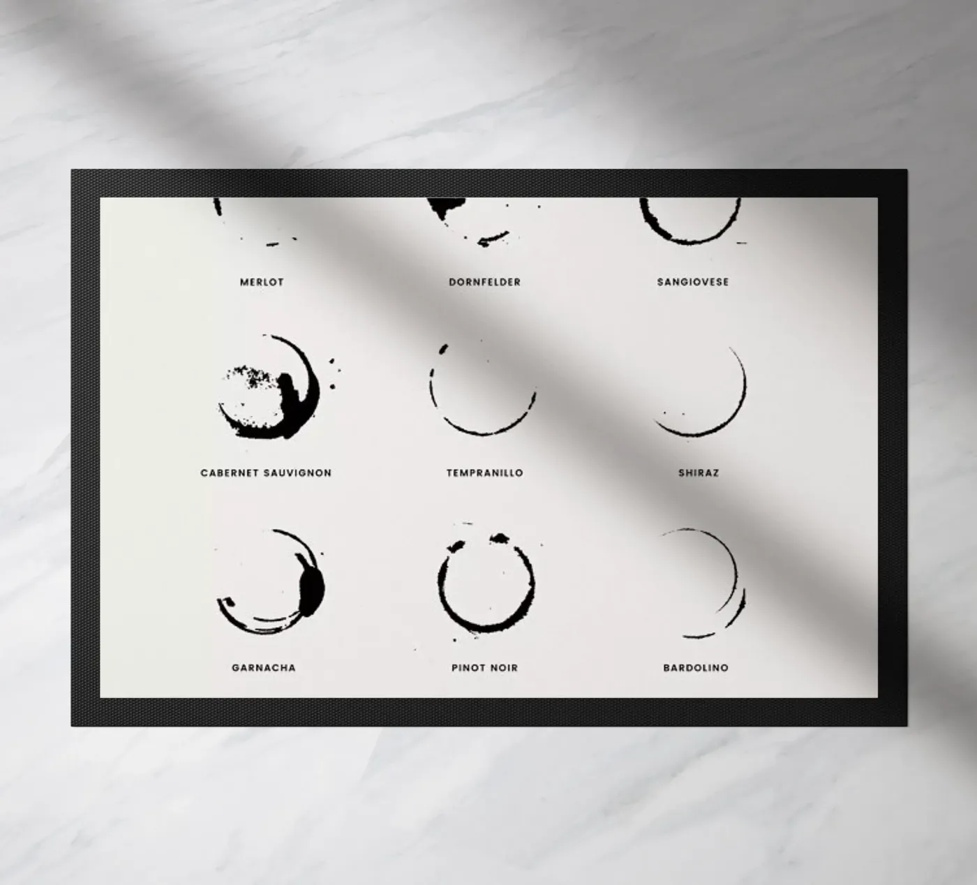 Paws Chart 2 doormat by daylight design studio