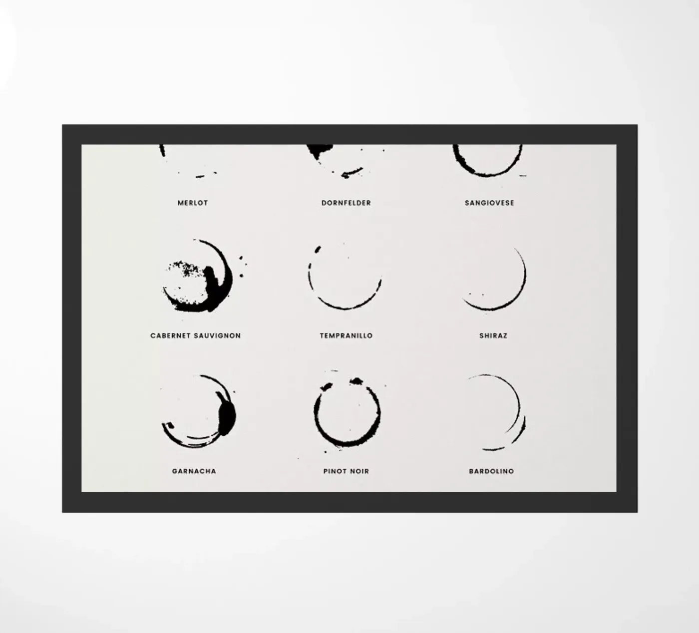 Paws Chart 2 doormat by daylight design studio