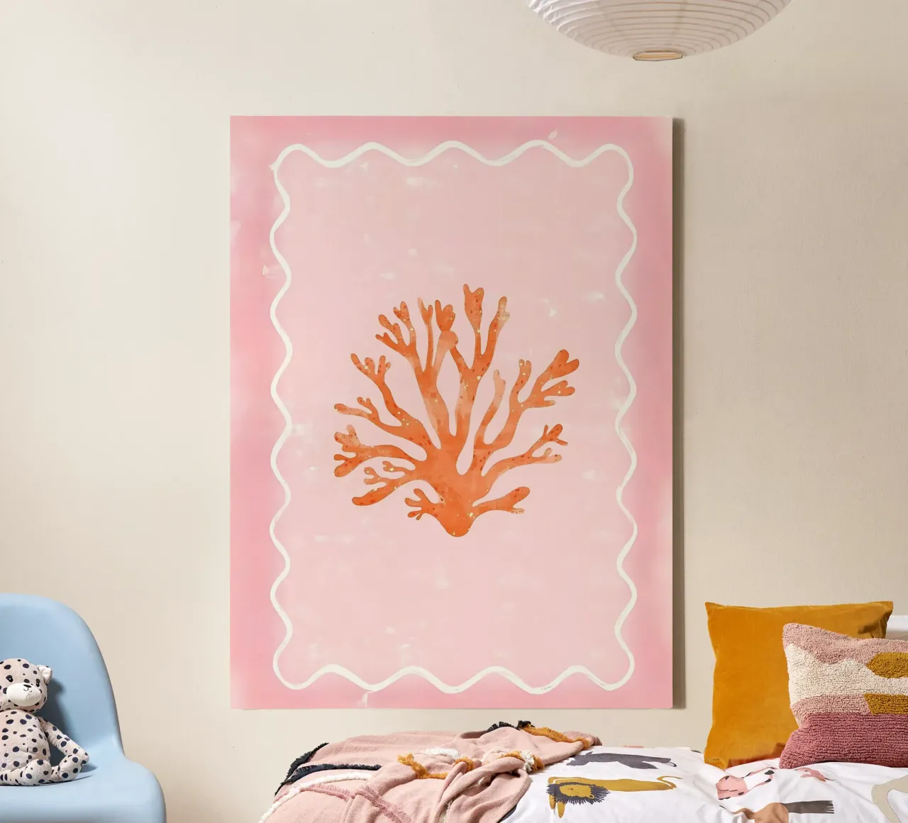 Onder de zee Print, Koraal, Italië Zomer Print canvas van DolceVita