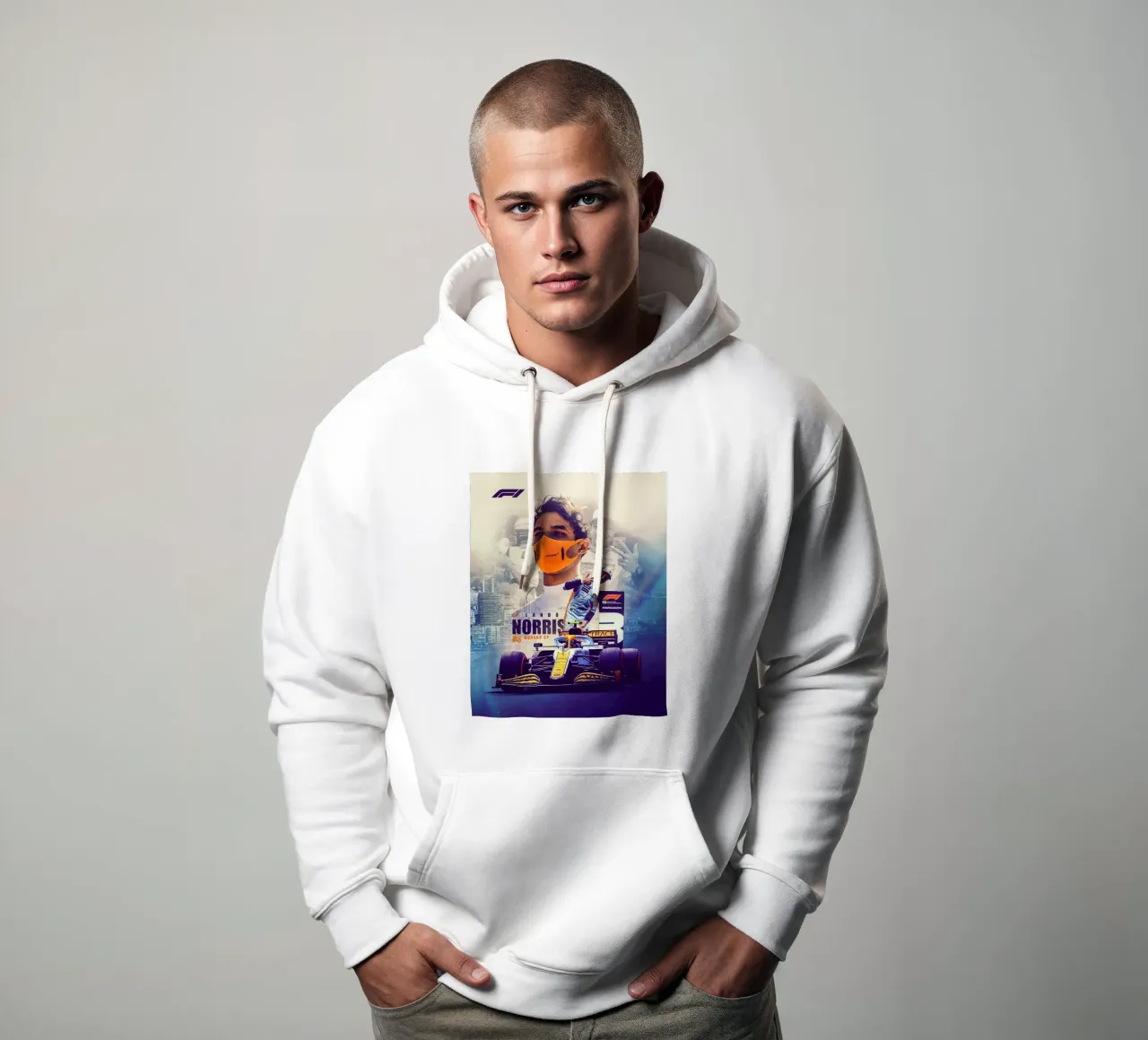 Lando Norris felpa con cappuccio da Indah Creative