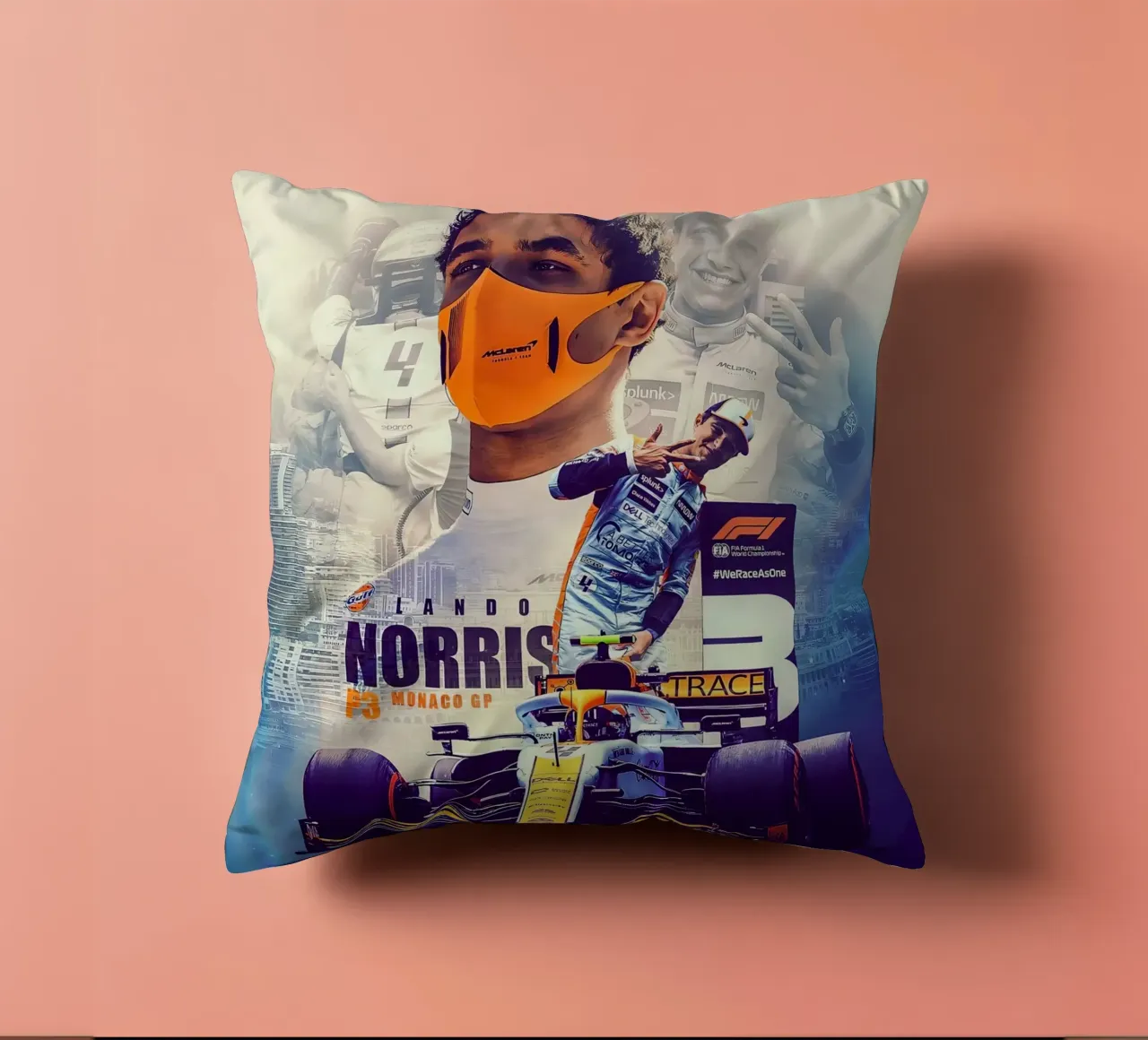 Lando Norris cuscino da Indah Creative