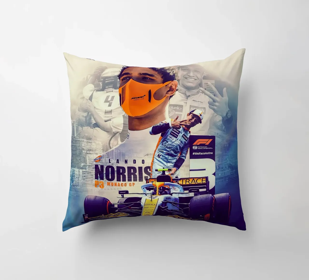 Lando Norris cuscino da Indah Creative