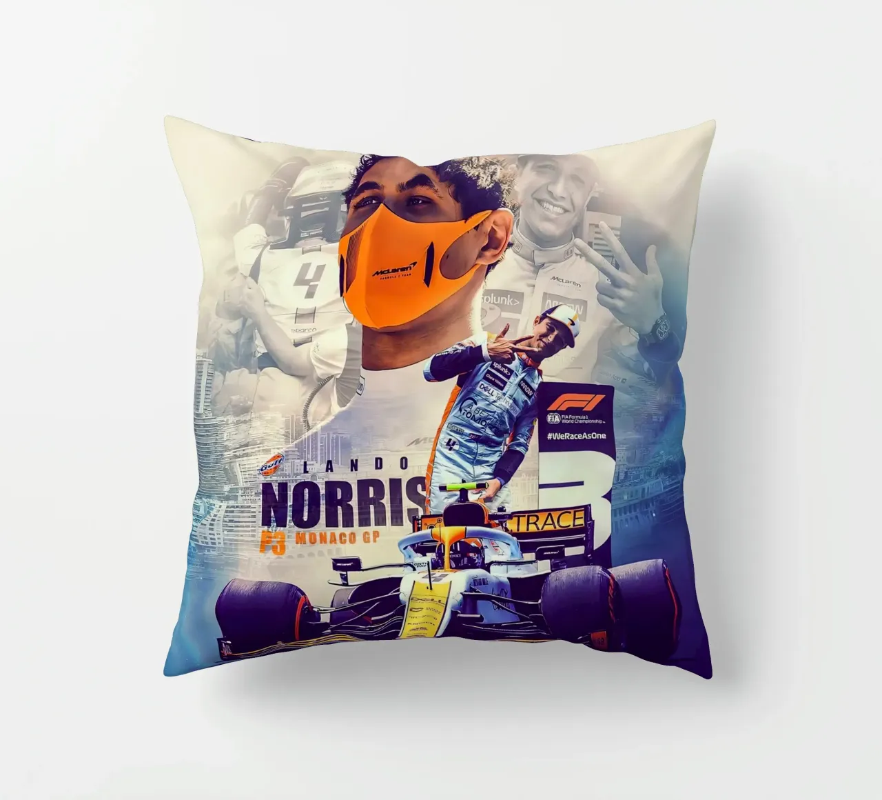 Lando Norris cuscino da Indah Creative