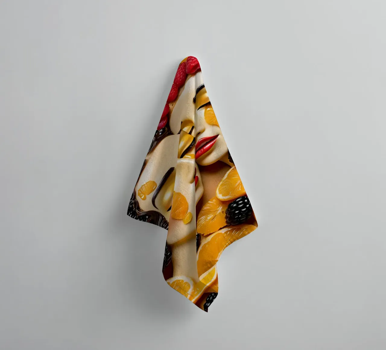 Toast Orange towel by kosinsart.gallery