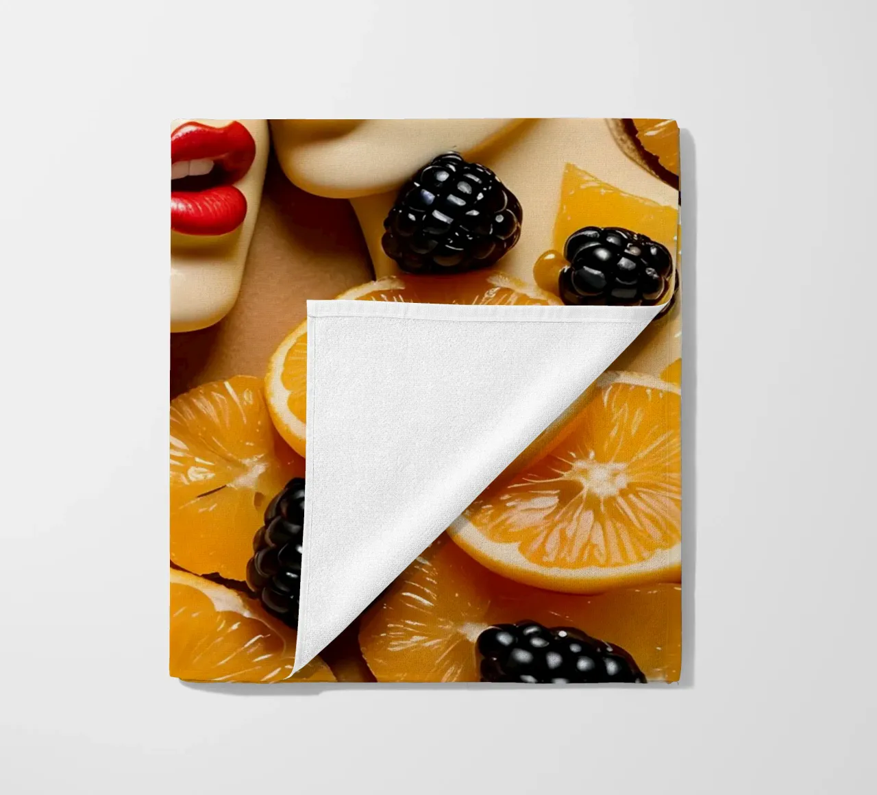 Toast Orange beach towel by kosinsart.gallery