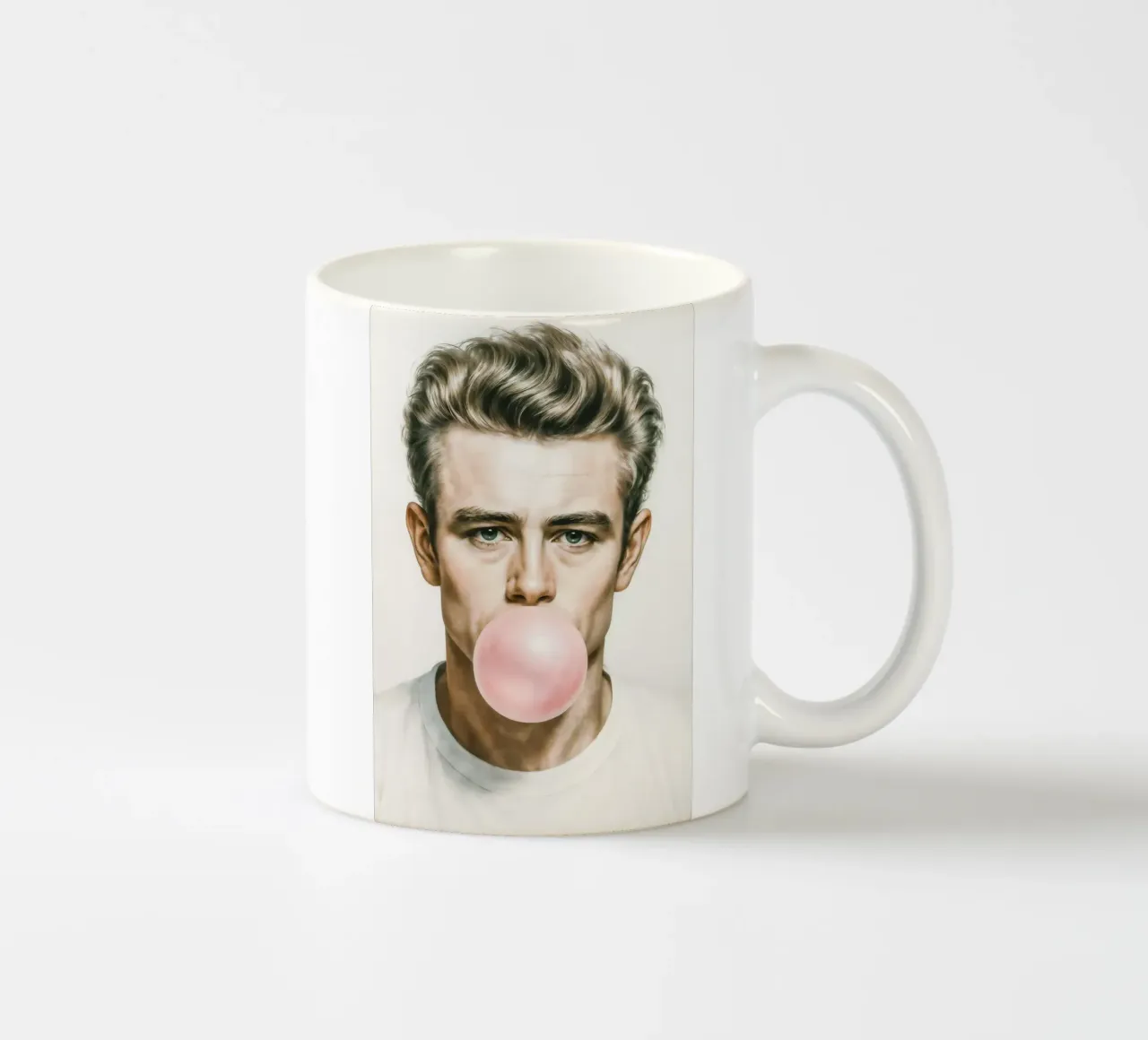 The Bubble Side of James Dean Keramik Tasse von CNTRL