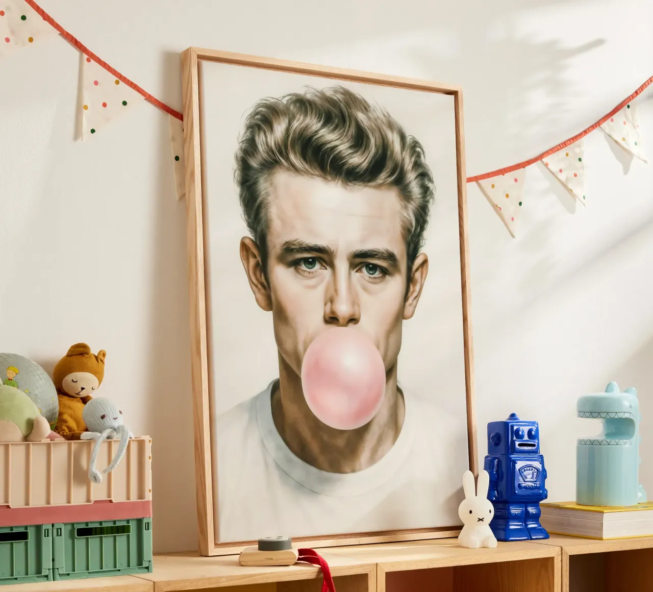 The Bubble Side of James Dean tela con Cornice a cassetta da CNTRL