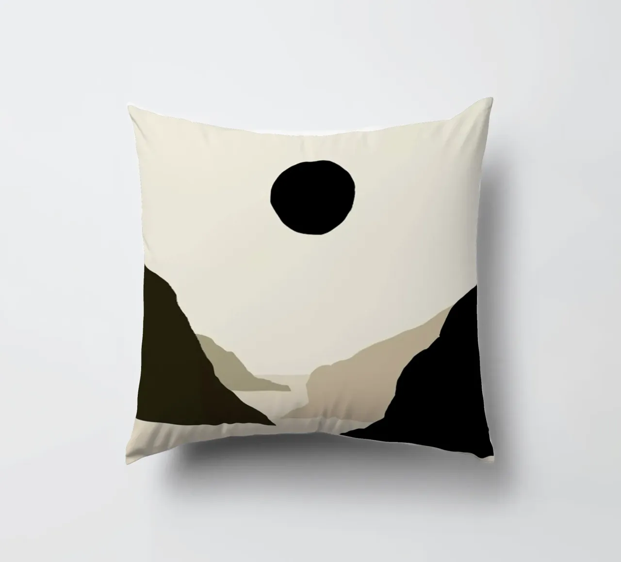 Black Moon Mountain cuscino da Graphite
