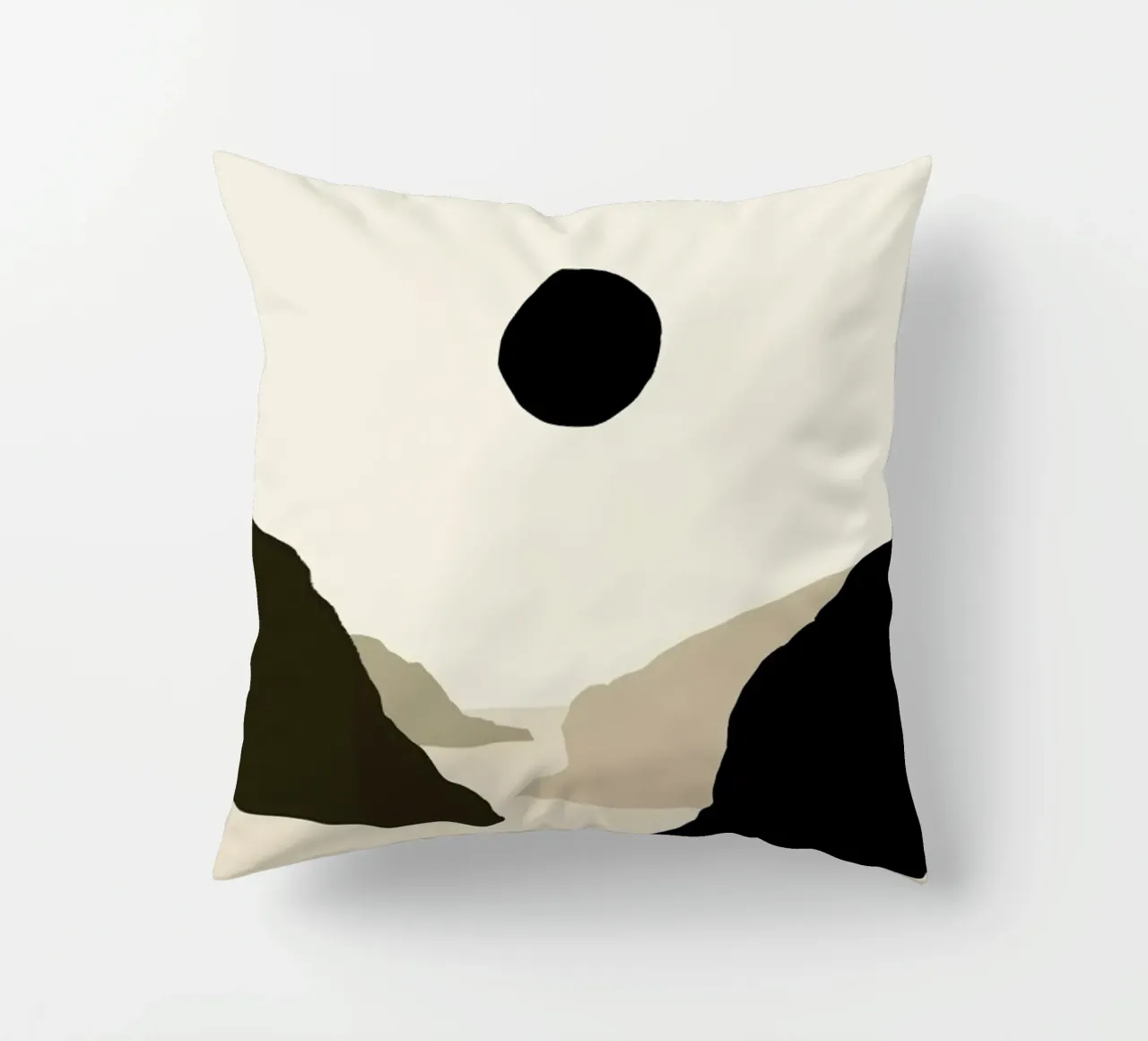 Black Moon Mountain cuscino da Graphite