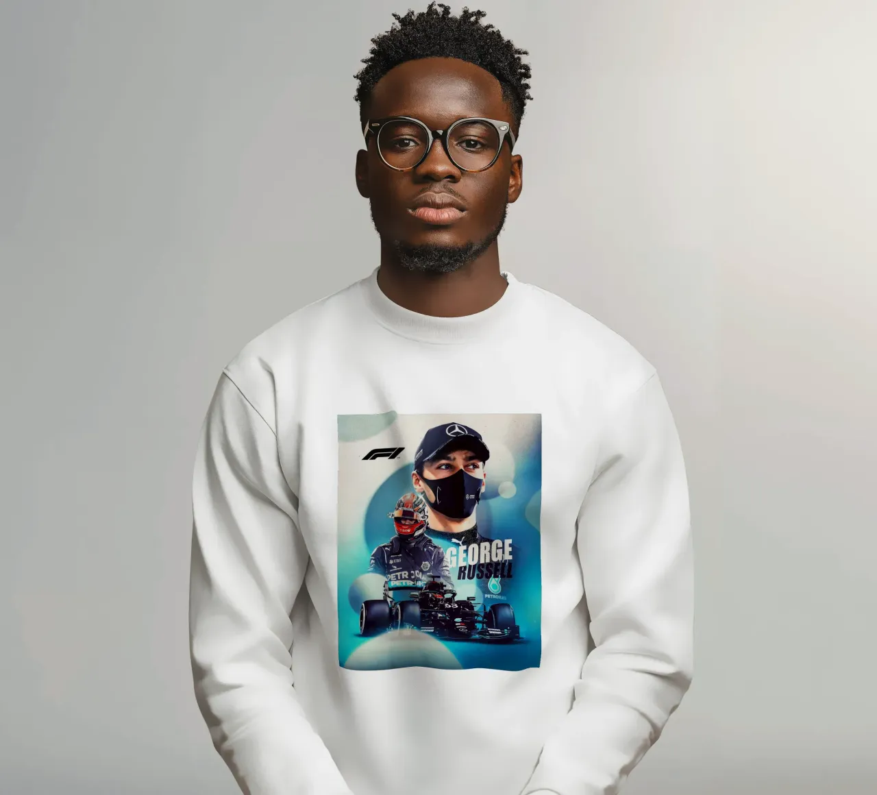 George Russell felpa da Indah Creative