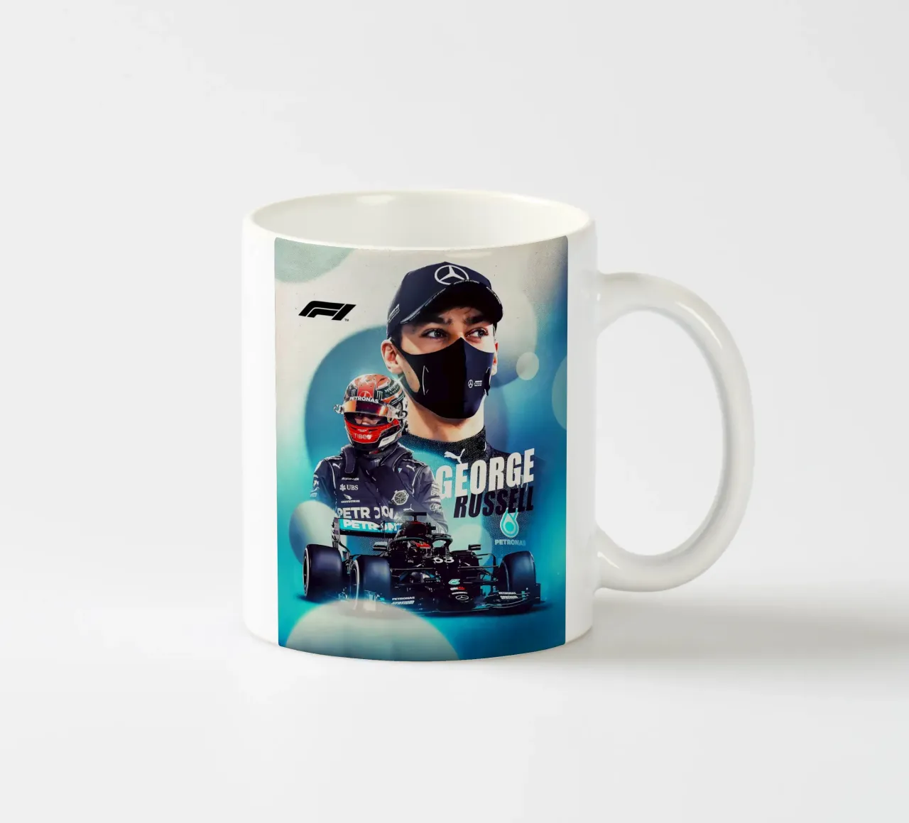 George Russell tazza in ceramica da Indah Creative