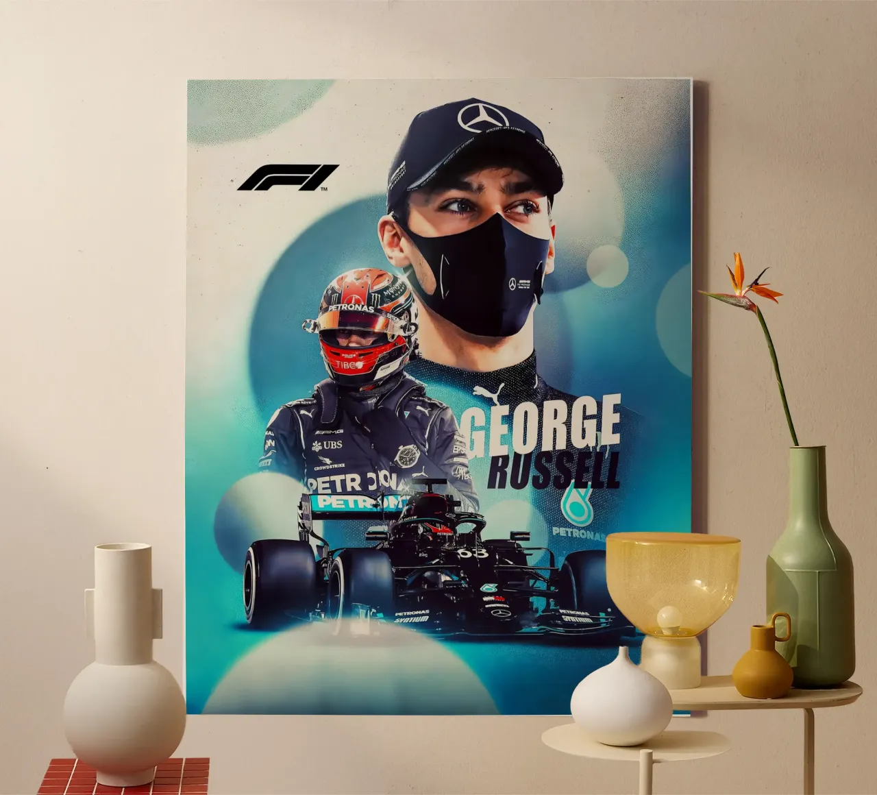 George Russell canvas by Indah Creative