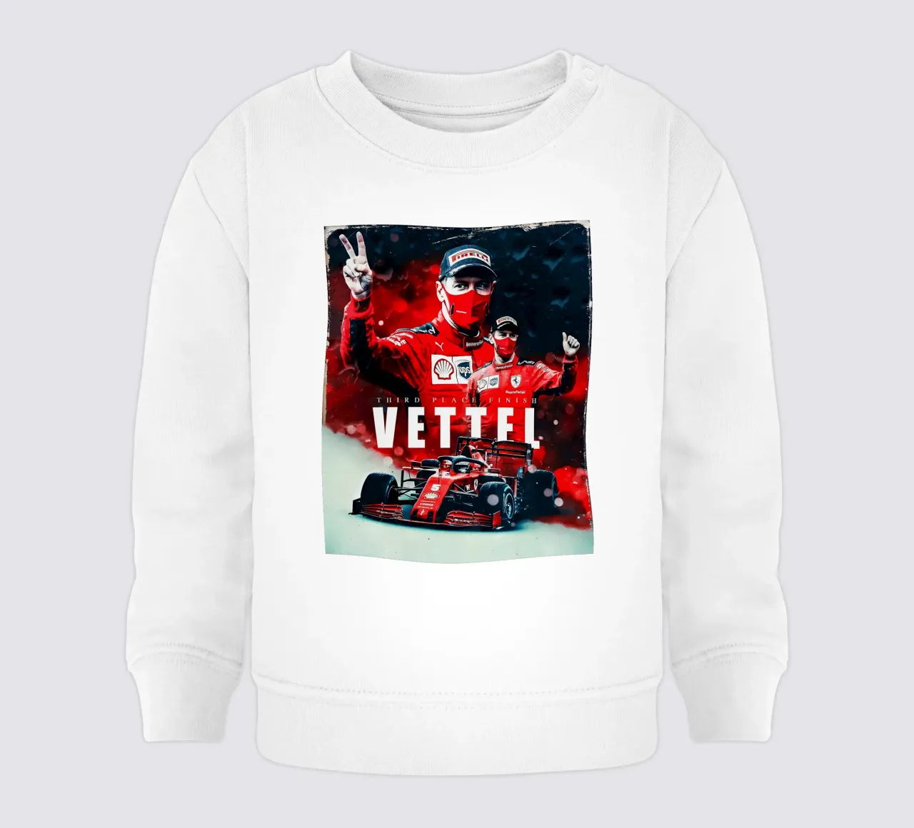 Sebastian Vettel felpa neonato da Indah Creative