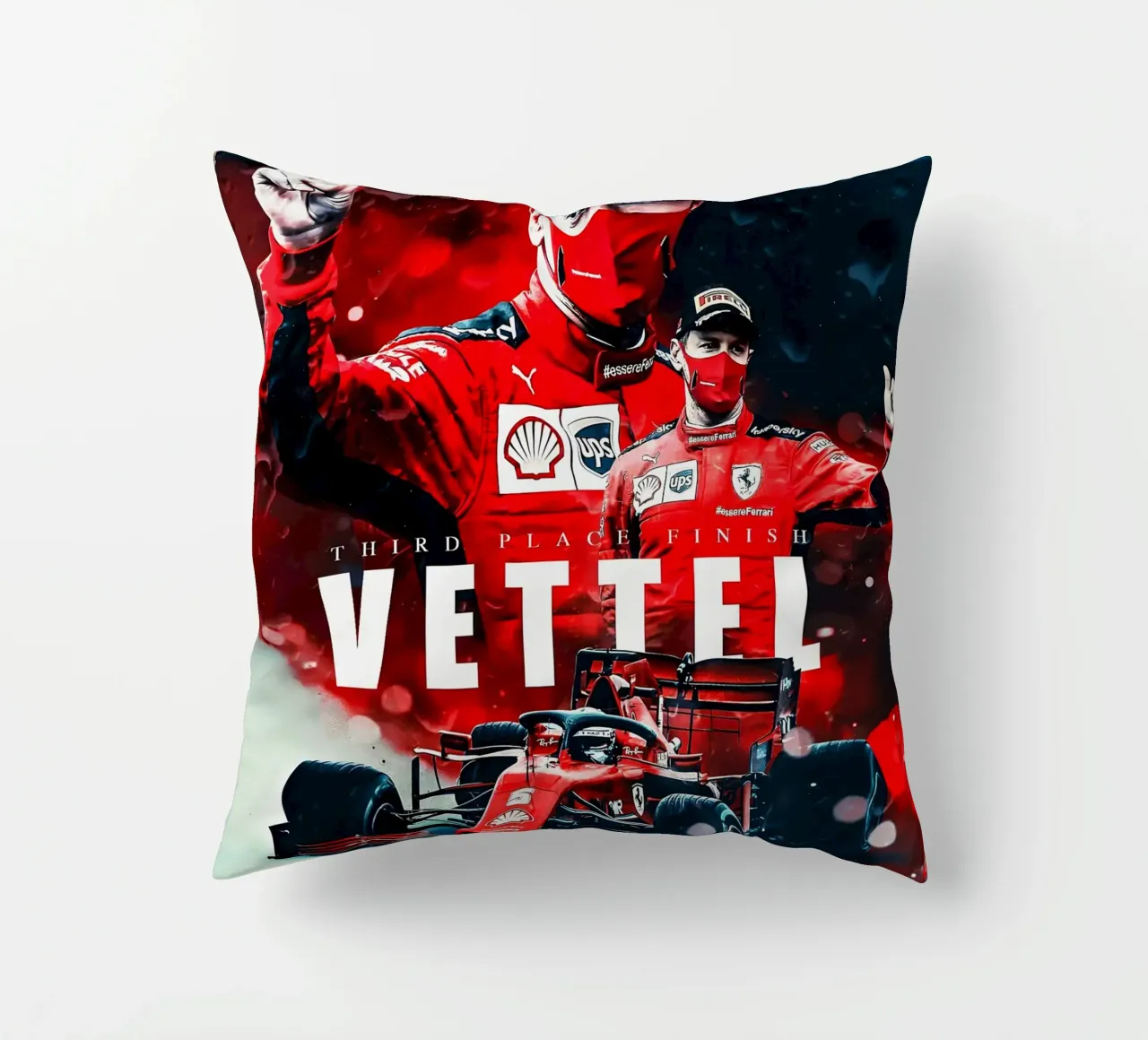 Sebastian Vettel Kissen von Indah Creative