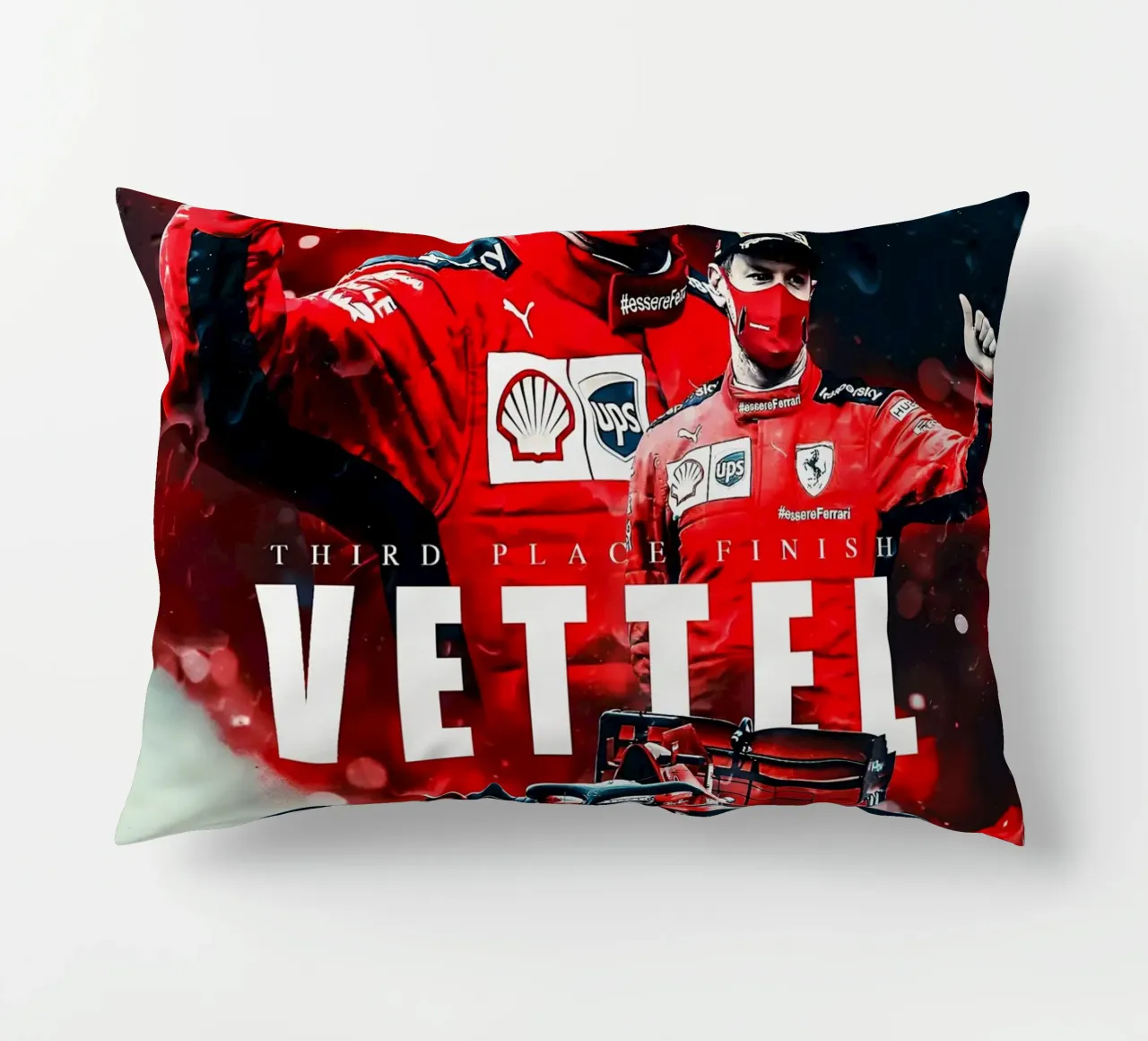 Sebastian Vettel Kissen von Indah Creative