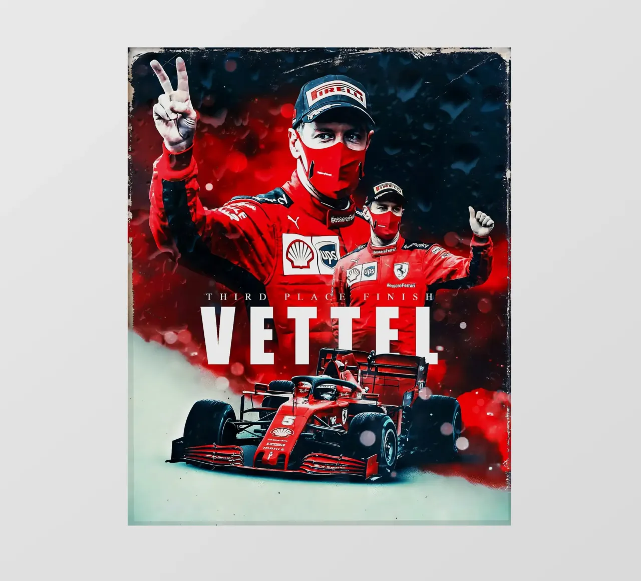 Sebastian Vettel pellicola backlit da Indah Creative