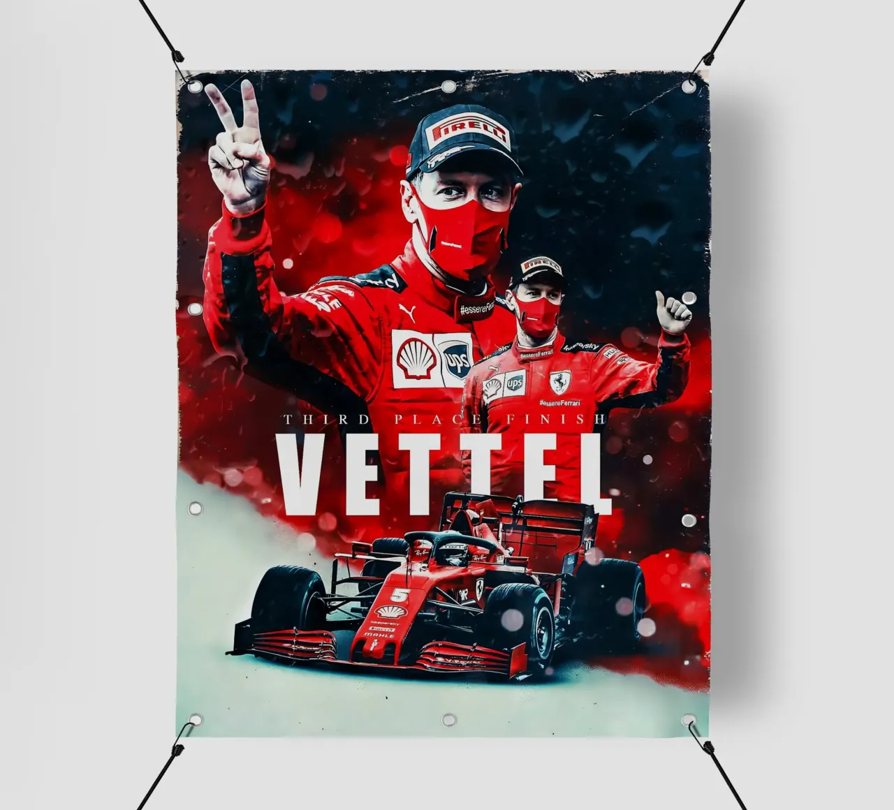 Sebastian Vettel telo in pvc da Indah Creative