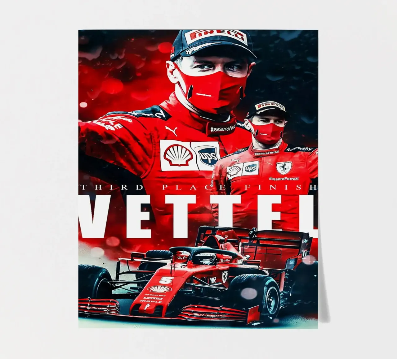 Sebastian Vettel sticker sheet by Indah Creative