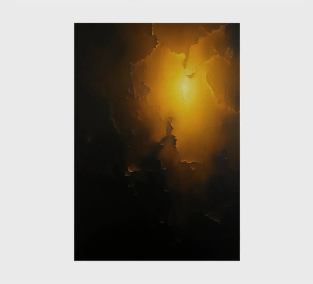 Artistic depiction of illuminated cracks and shadows notebook by DesignDoodle