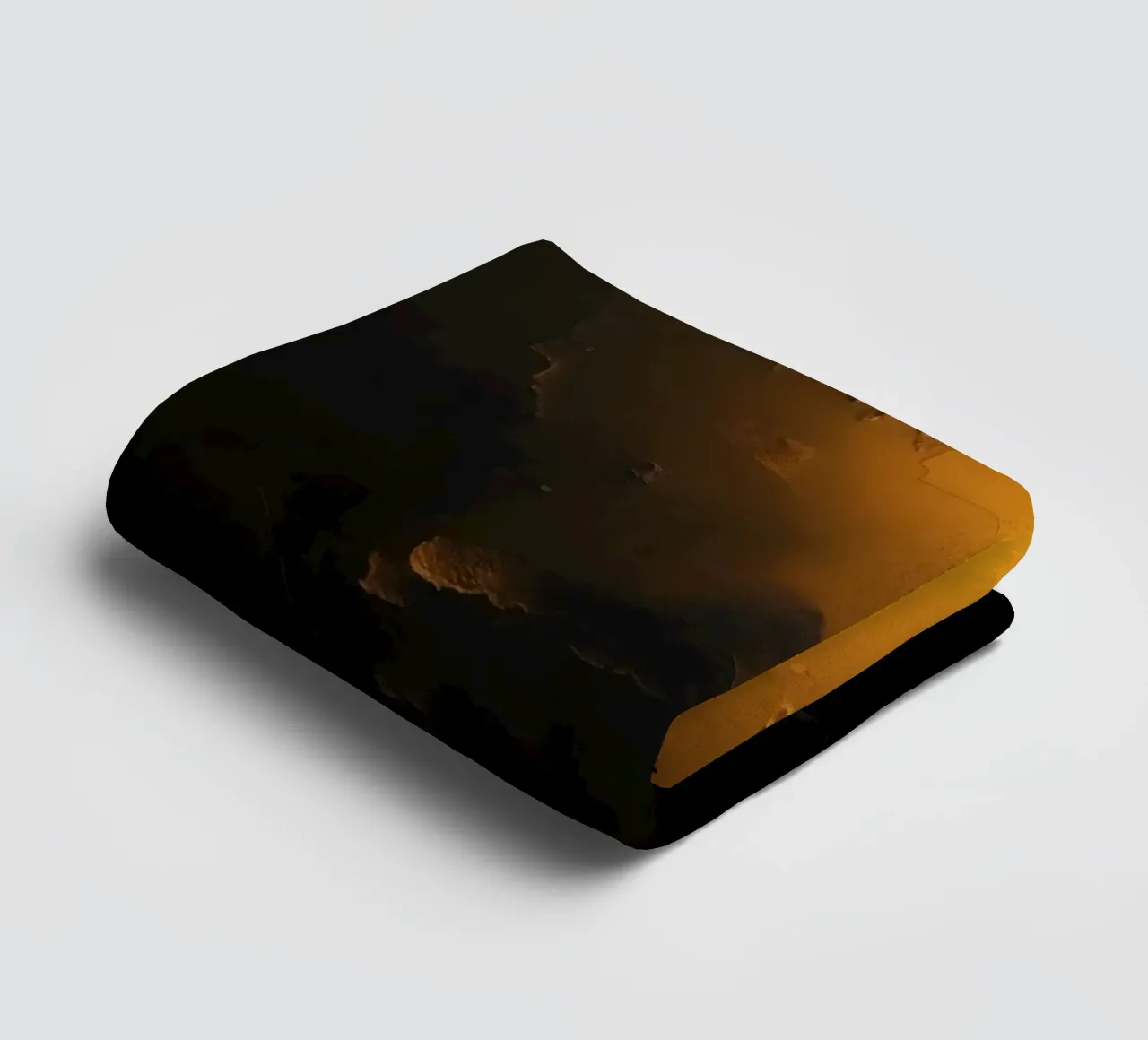 Artistic depiction of illuminated cracks and shadows towel by DesignDoodle
