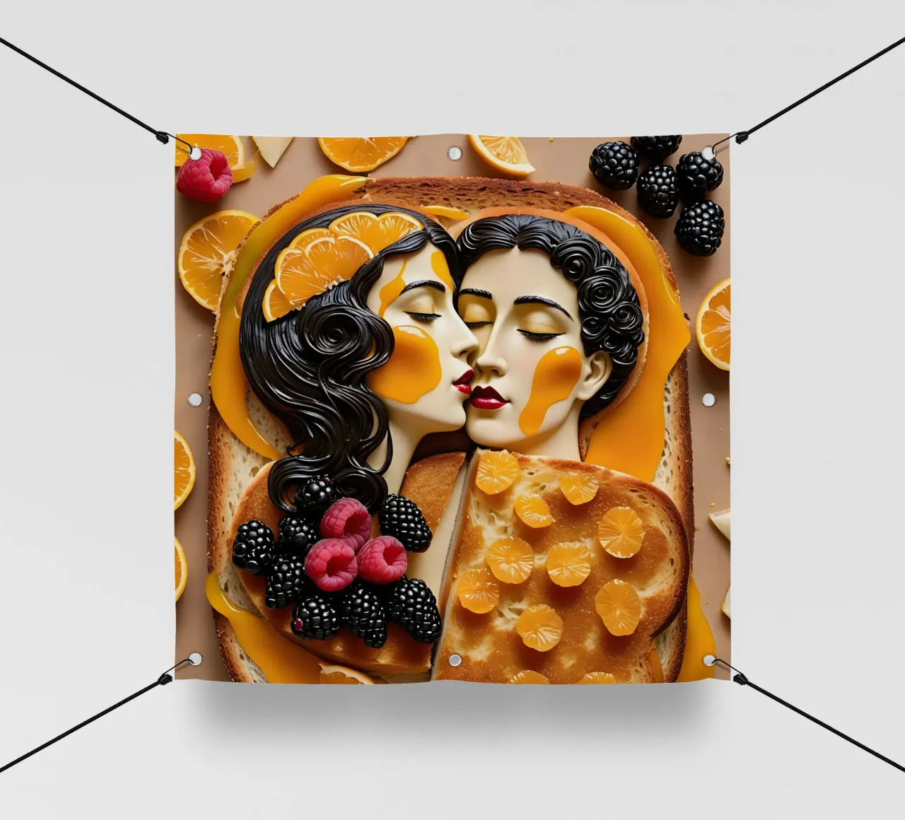 Toast Himbeere telo in pvc da kosinsart.gallery