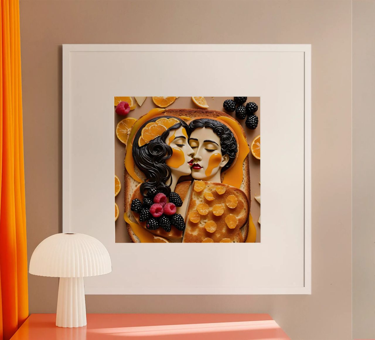 Toast Himbeere poster by kosinsart.gallery