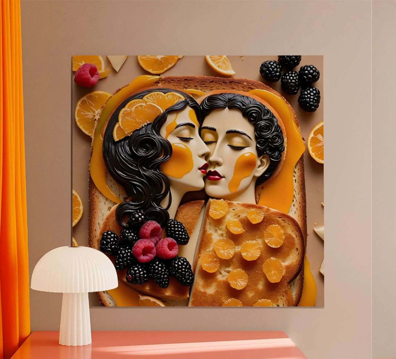 Toast Himbeere poster by kosinsart.gallery