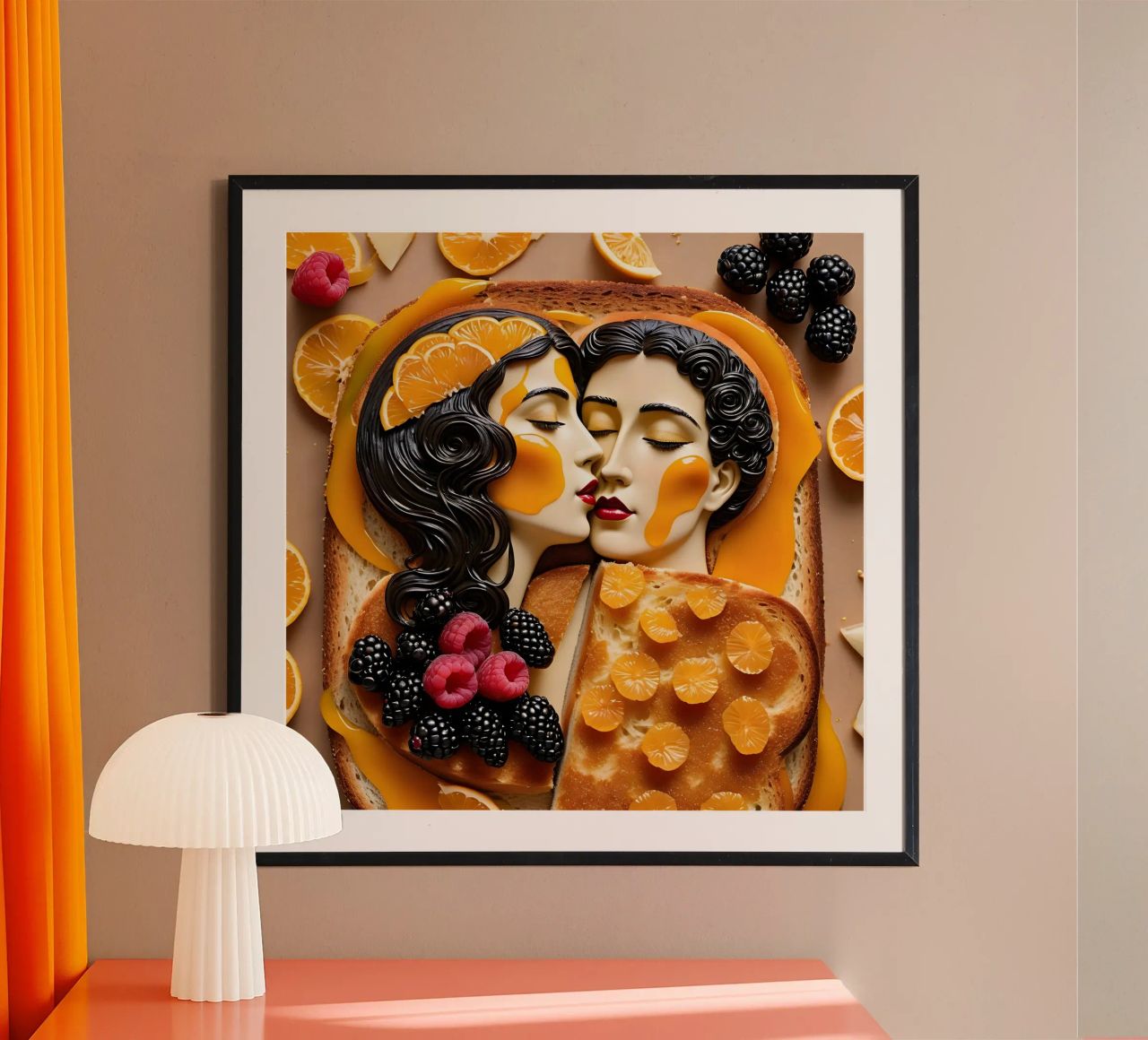 Toast Himbeere poster by kosinsart.gallery