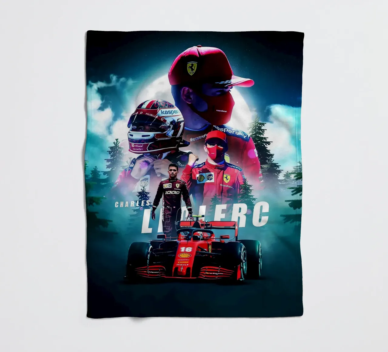Charles Leclerc coperta in pile da Indah Creative