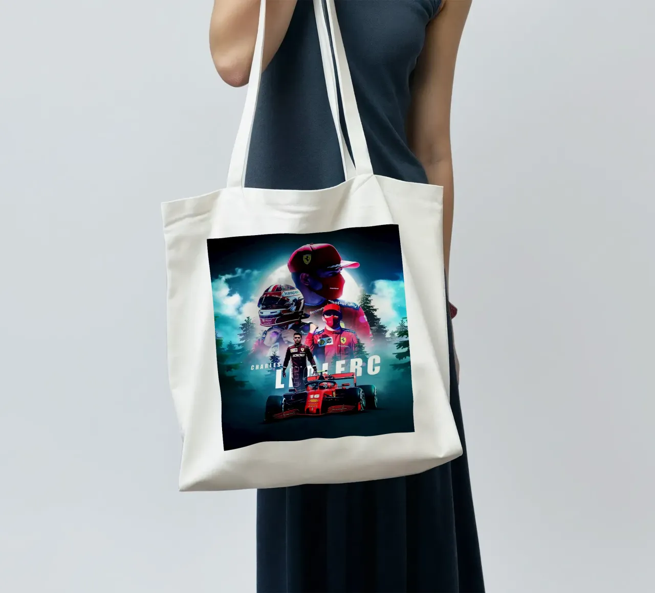 Charles Leclerc borsa in juta da Indah Creative