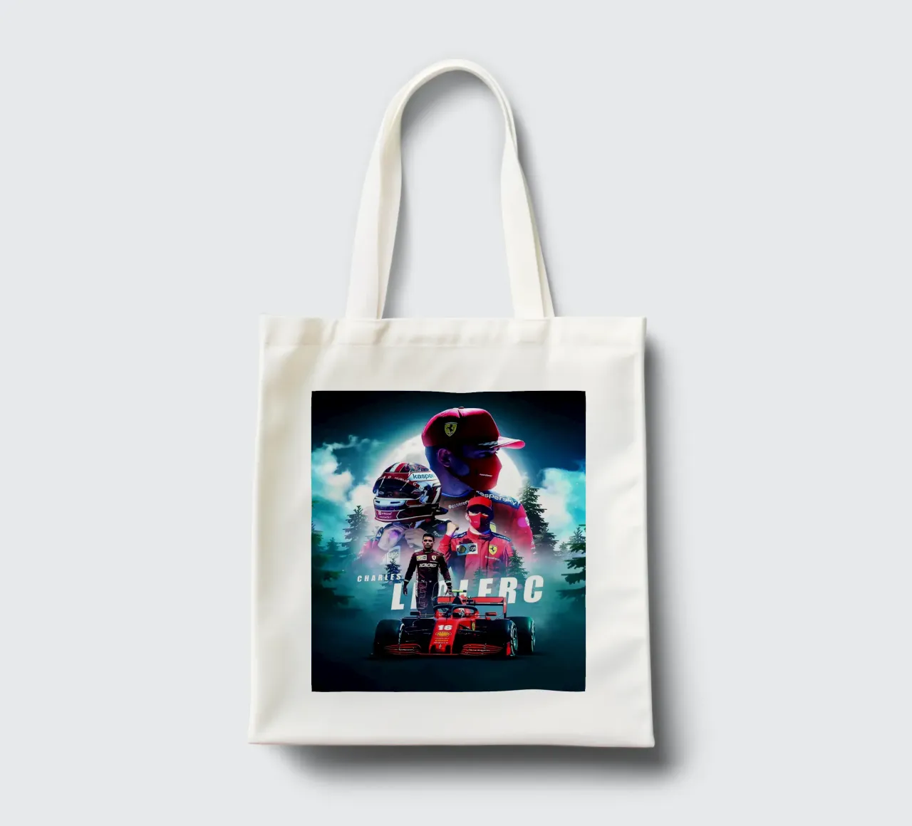 Charles Leclerc borsa in juta da Indah Creative