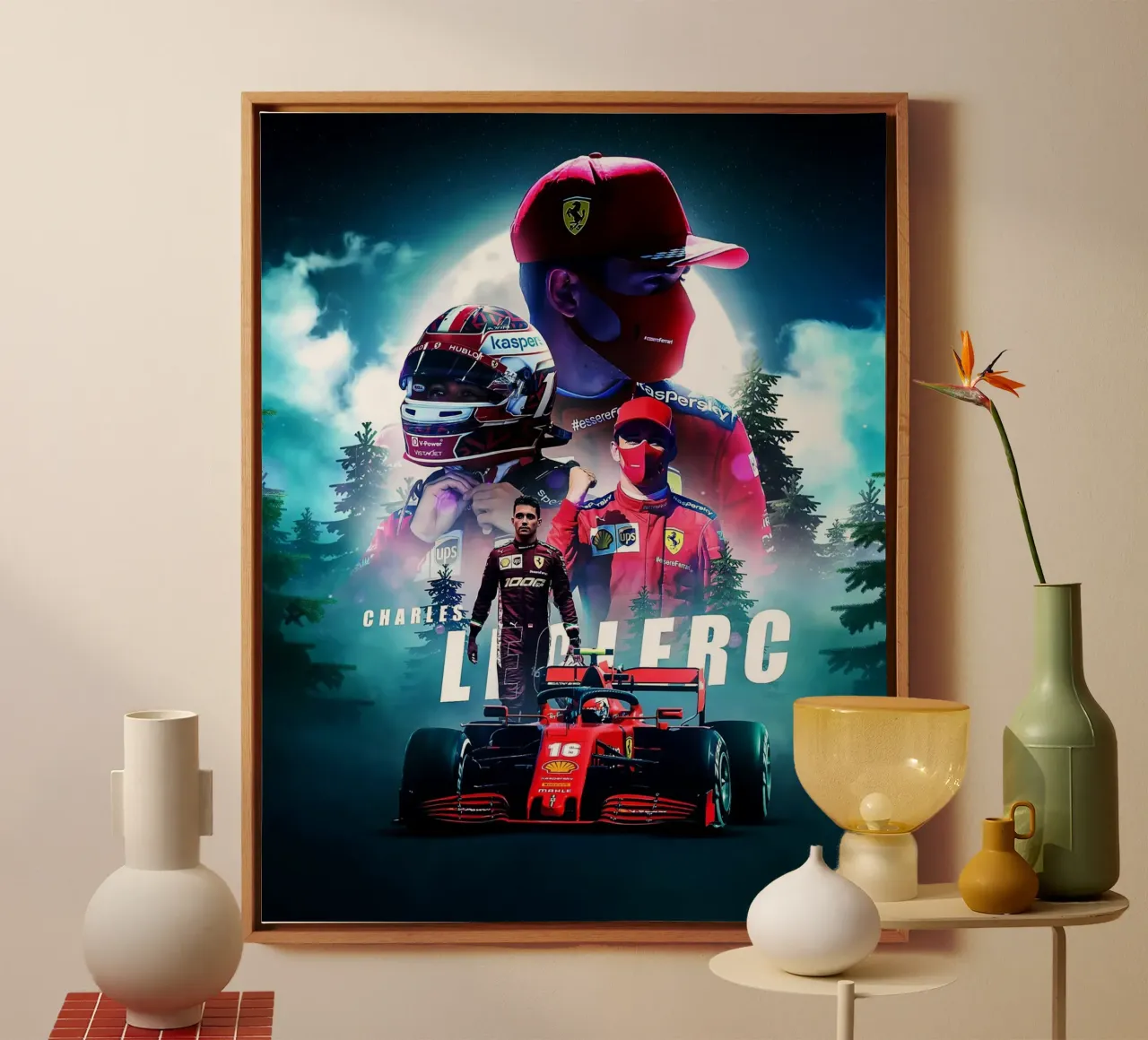 Charles Leclerc canvas by Indah Creative