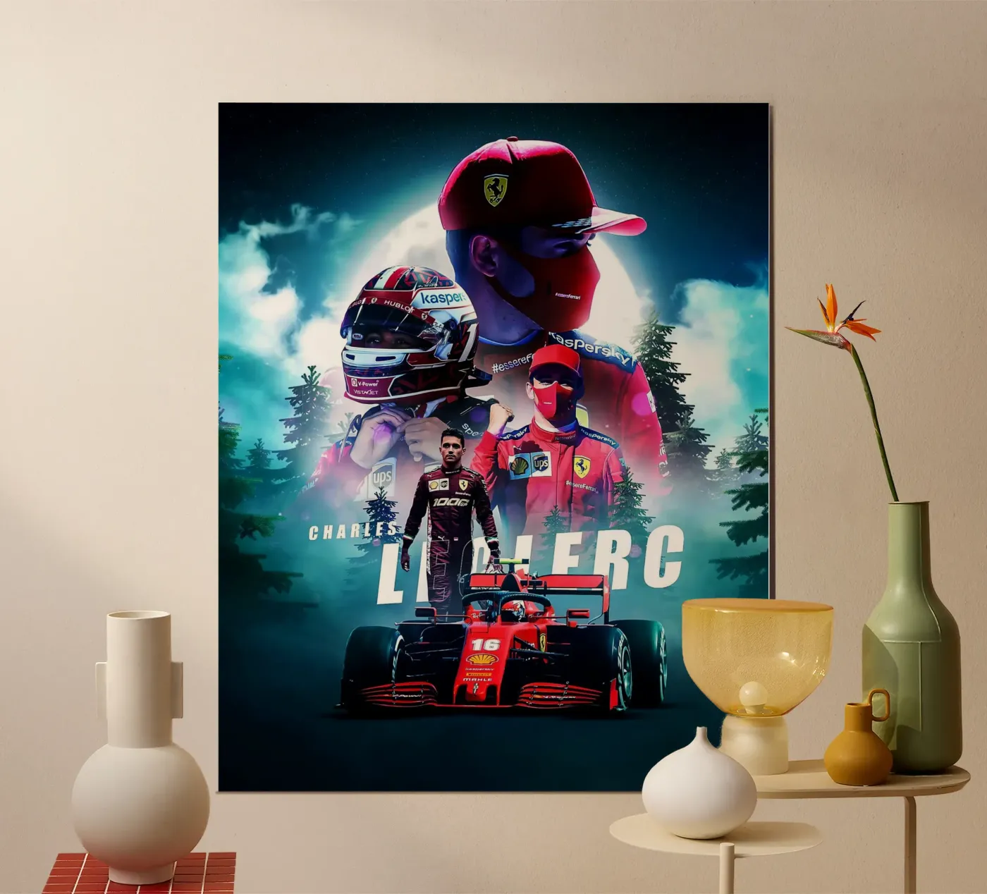 Charles Leclerc poster da Indah Creative