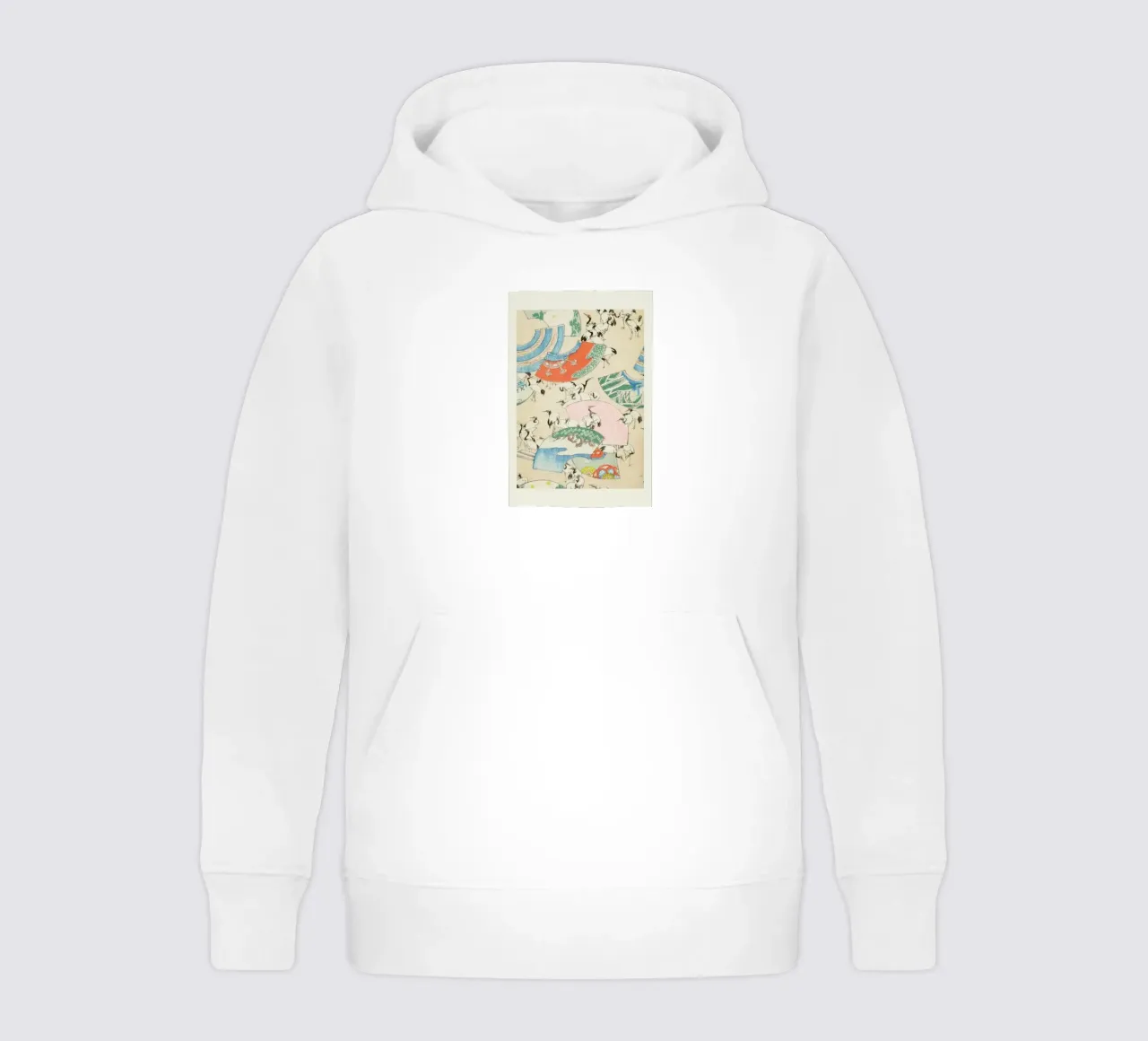 Shin-Bijutsukai - Cranes kids hoodie by Vintage by JUNIQE