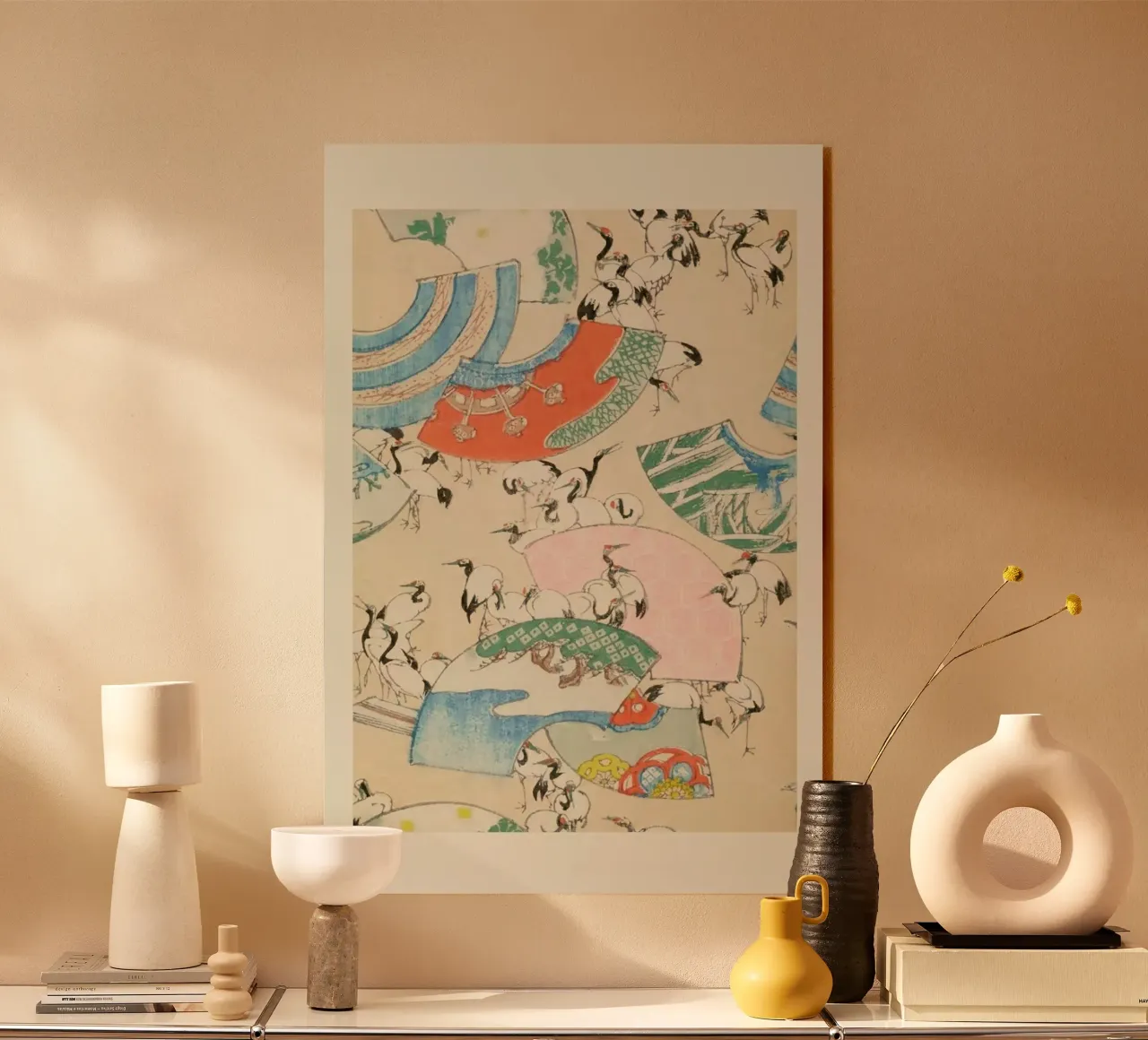 Shin-Bijutsukai - Cranes plexiglass da Vintage by JUNIQE