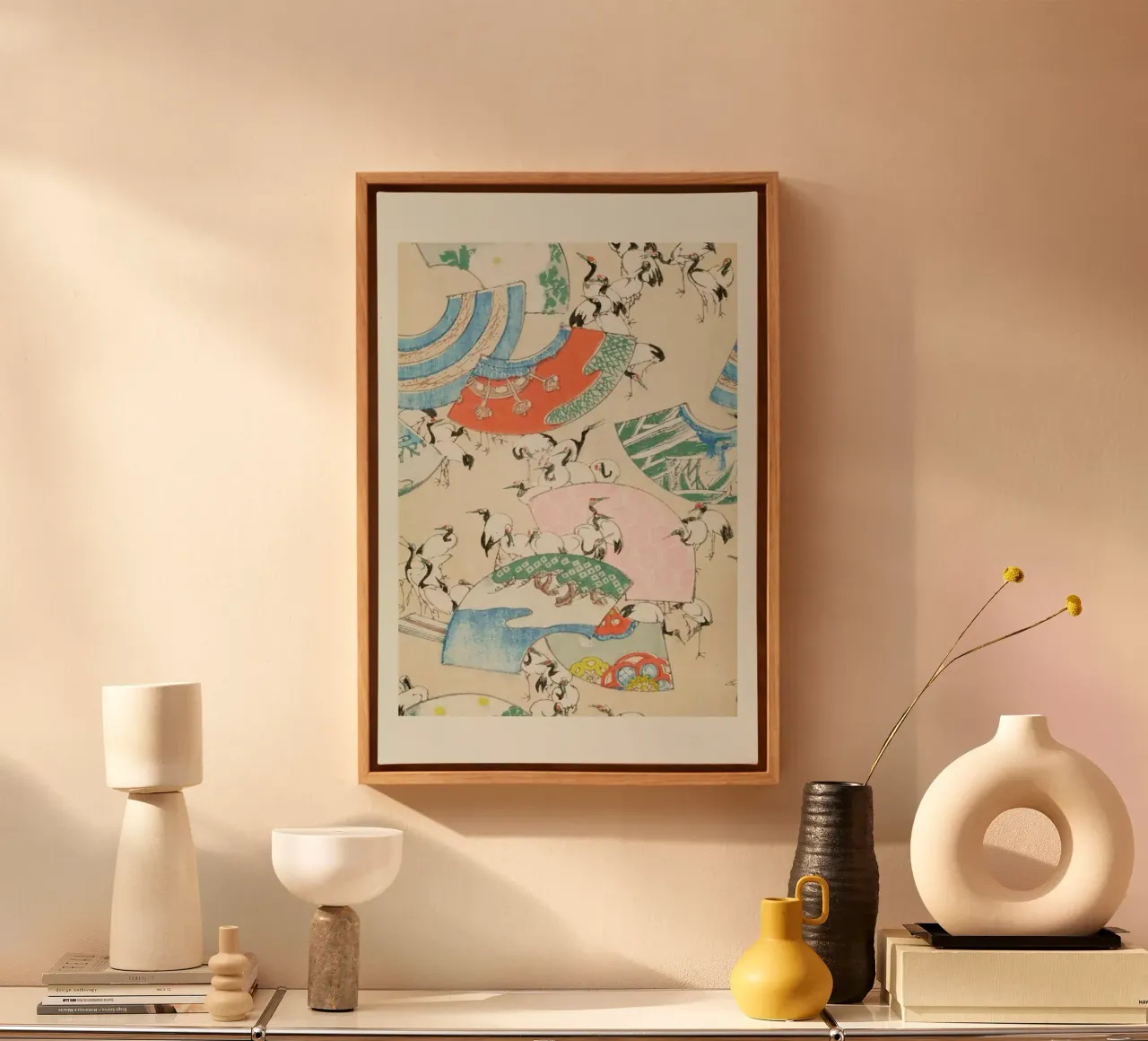 Shin-Bijutsukai - Cranes canvas by Vintage by JUNIQE