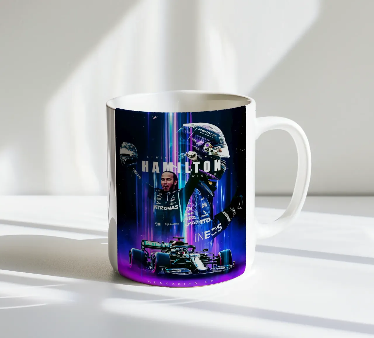 Lewis Hamilton tazza in ceramica da Indah Creative