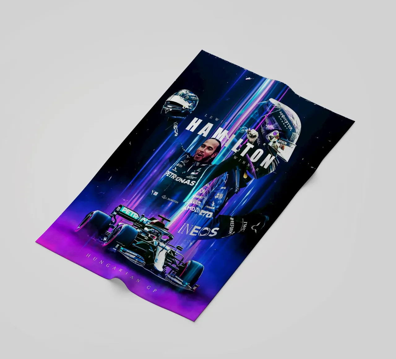 Lewis Hamilton telo mare da Indah Creative