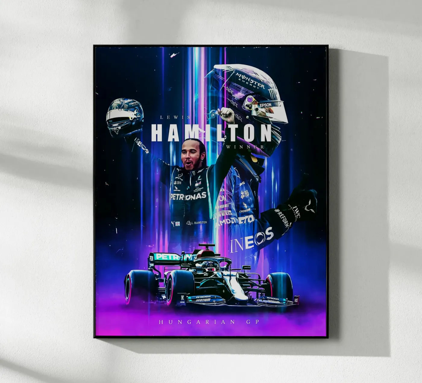 Lewis Hamilton plexiglass da Indah Creative