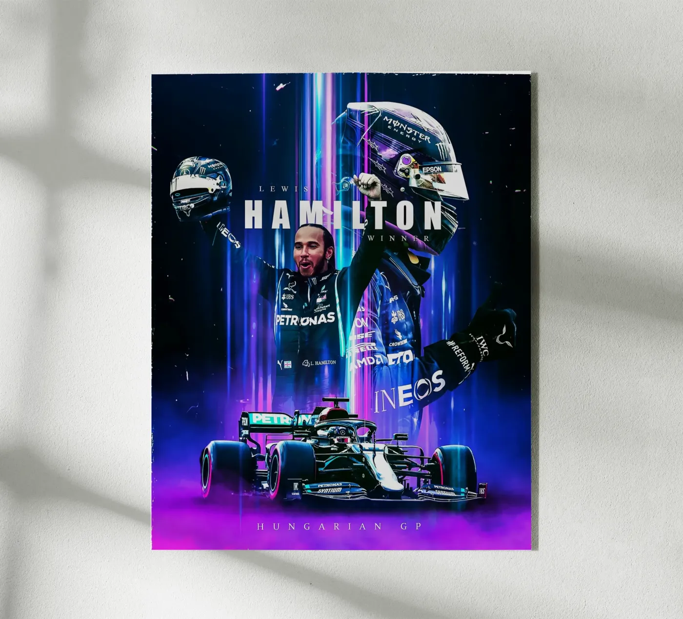 Lewis Hamilton plexiglass da Indah Creative