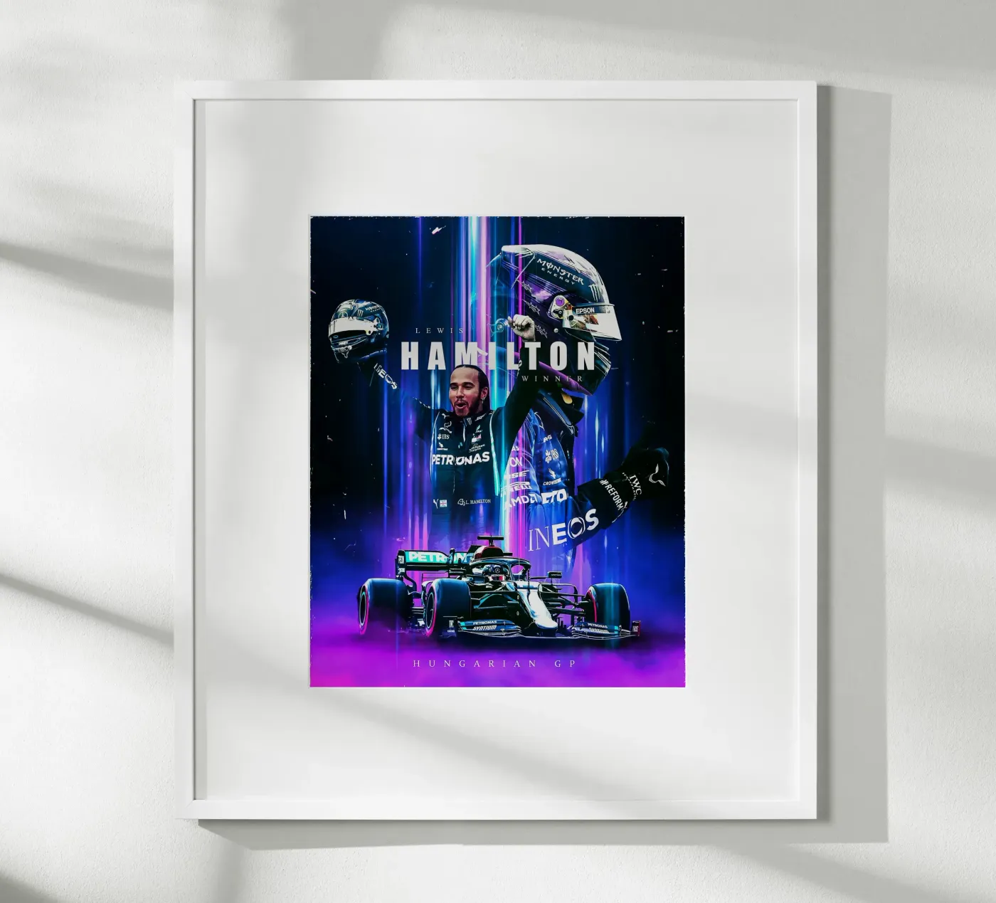 Lewis Hamilton poster da Indah Creative